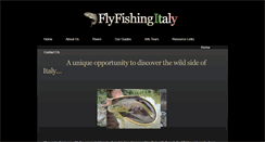 Desktop Screenshot of flyfishingitaly.com