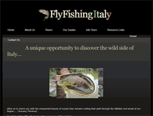 Tablet Screenshot of flyfishingitaly.com